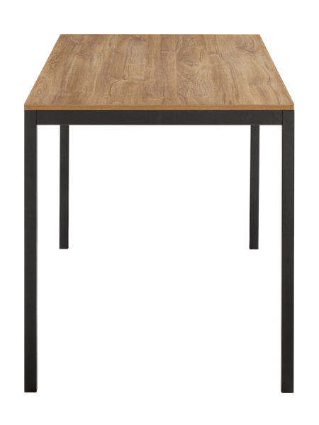Стол обеденный SMART 1200 черный, ЛДСП Дуб Канзас, 120x65x75