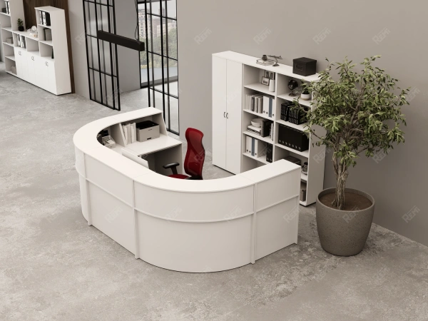 UNITY РРП3-7-9-B Прямой блок ресепшн с полкой 70-90 900х700х1250