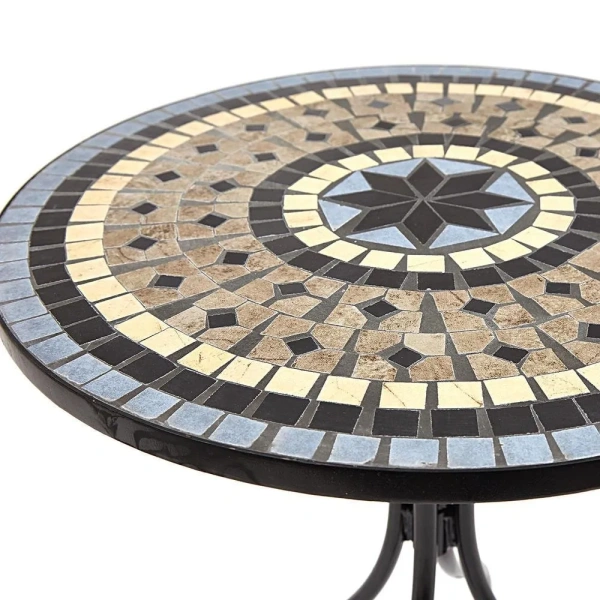 Стол Secret de Maison ROMEO (mod. PL08-1070-1-GBRN) металл, 60х72см, черный/плитка ",ASTRA", Стол Secret de Maison ROMEO (mod. PL08-1070-1-GBRN) металл, 60х72см, черный/плитка ",ASTRA",