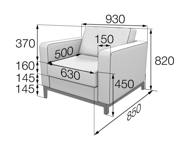 MVK15912 Кресло Ru1-2 Ecotex black MVK15912 Кресло Ru1-2 Ecotex black