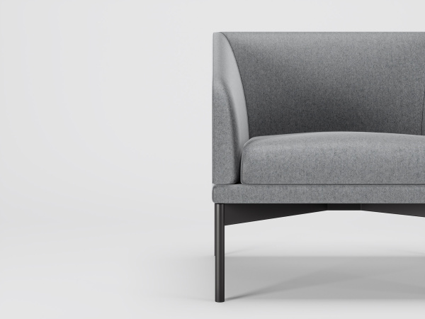 ITA38330001 Ita Трехместный диван 190x78x83 черный ITA38330001 Ita Трехместный диван 190x78x83 черный