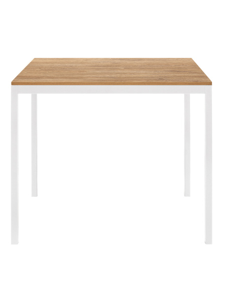 Стол обеденный SMART 900 белый, ЛДСП Дуб Канзас, 90x65x75