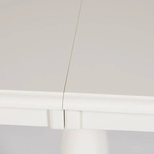 Стол раскладной Solerno (ME-T4EX) дерево гевея/мдф, 70х100+29х75см, ivory white (слоновая кость 2-5)