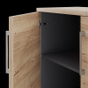 Шкаф распашной Kobor HR/3-90/40/M graphite/natural Шкаф распашной Kobor HR/3-90/40/M graphite/natural