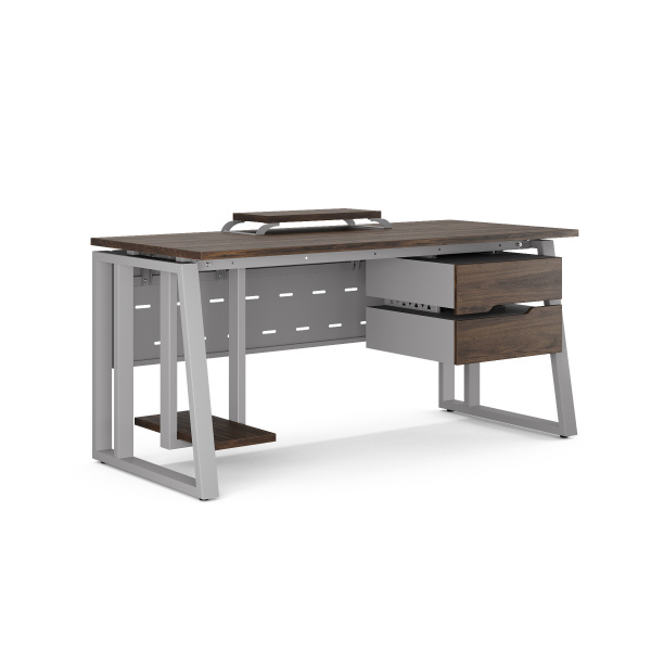 Стол компьютерный Kobor KTS2-80/60 aluminum/charlston Стол компьютерный Kobor KTS2-80/60 aluminum/charlston