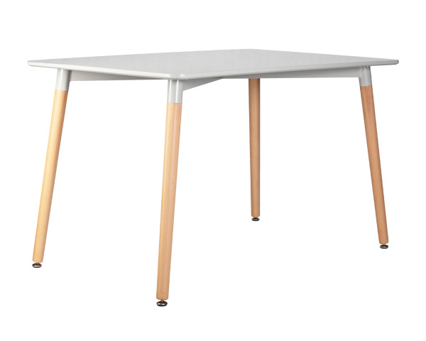 Стол обеденный DOBRIN SERRA WIDE (ножки светлый бук, столешница светло-серая)