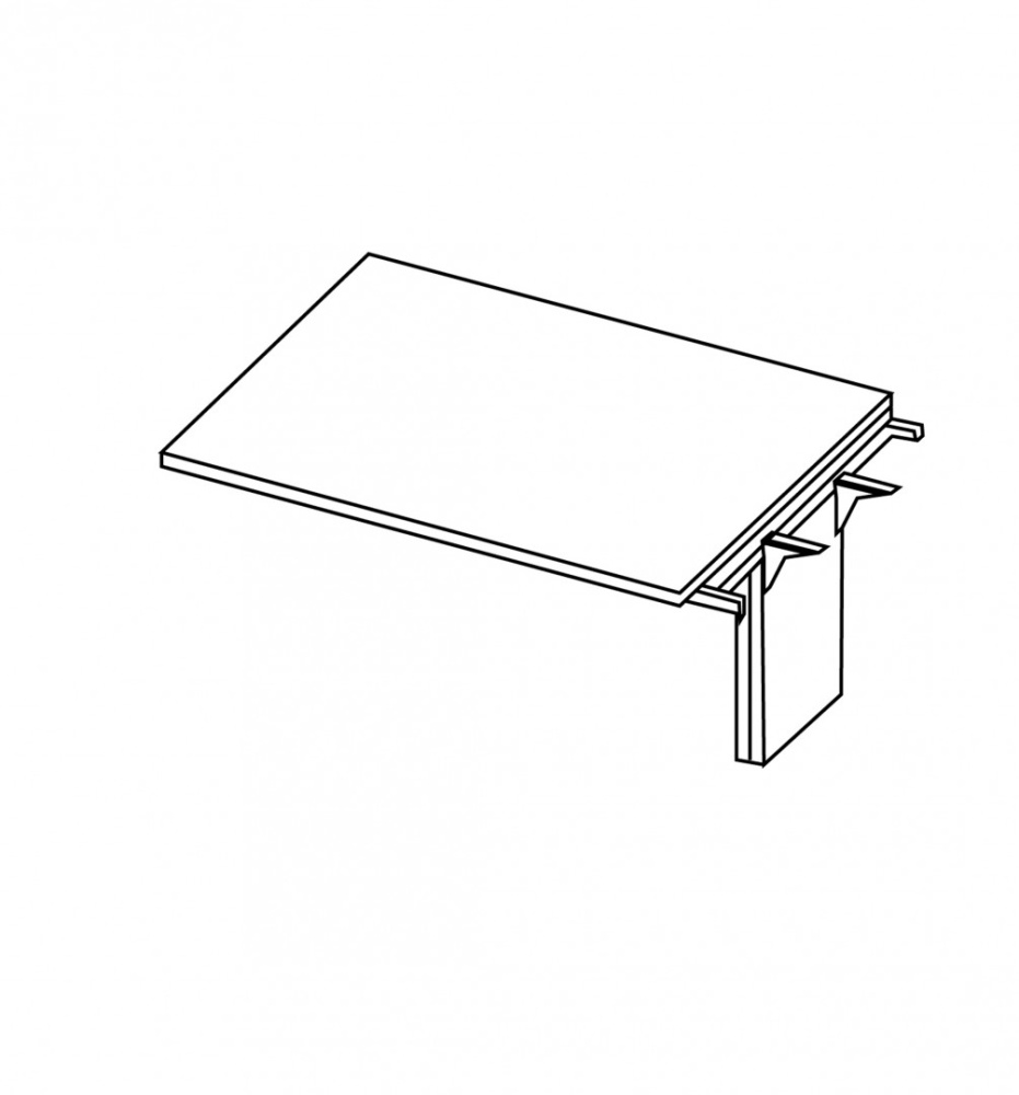 Добавочный модуль для стола для переговоров X5LT16A венге