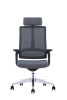 Кресло офисное / Napa aluminium / черный пластик / серая сетка / серая ткань/ алюминий база Кресло офисное / Napa aluminium / черный пластик / серая сетка / серая ткань/ алюминий база