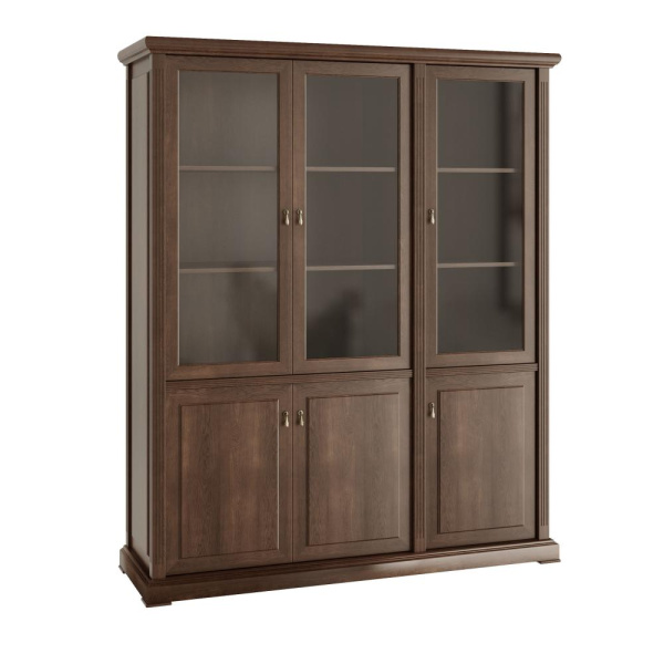 Ministry Шкаф для бумаг, 3 створки правый 169х55х212 дуб шоколад