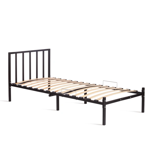 Кровать Bruno металл, 90x200 см, черный