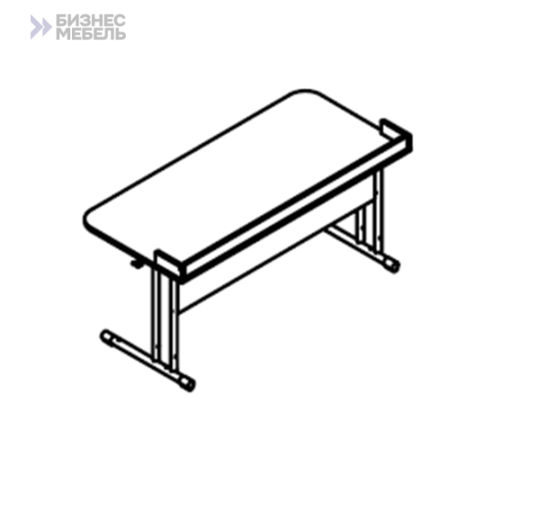 Стол ученический лаб. 633 Н 1300х600хH 640/700/760/820 mm