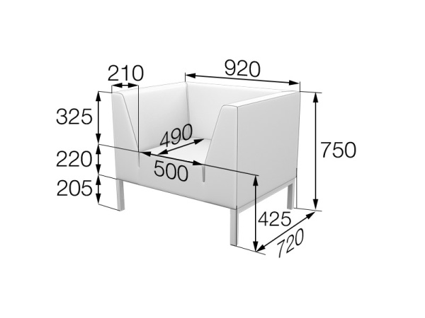 MVK15732 Кресло Rt1 Ecotex black MVK15732 Кресло Rt1 Ecotex black