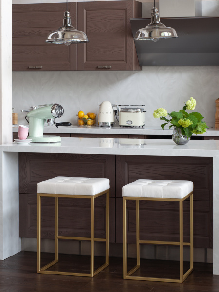 Стул полубарный SOHO, золотой, Ivory