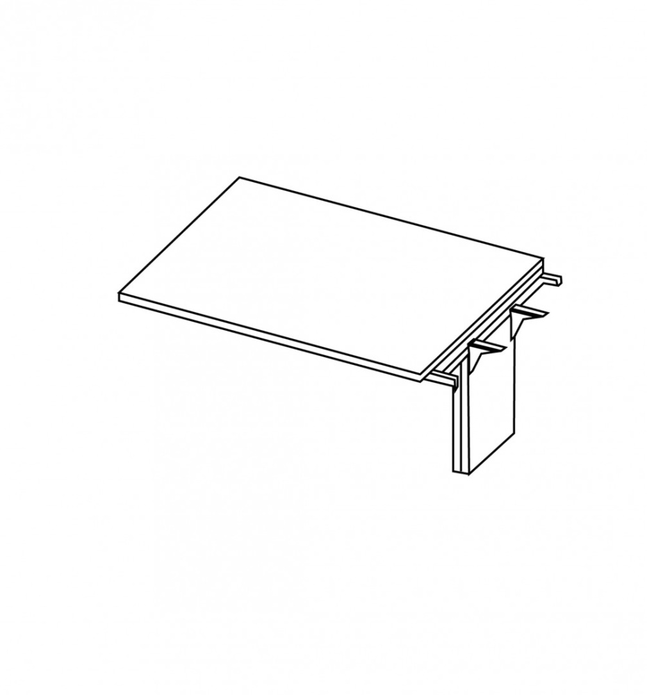 Добавочный модуль для стола для переговоров X5LT12A белый
