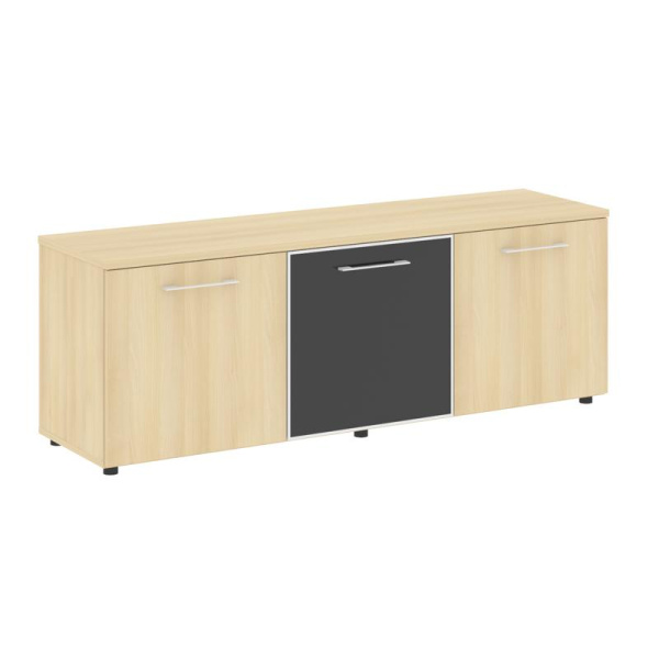 Yalta Тумба модульная LT.TS-3.4 black Акация Лорка/Стекло Black 1642*450*580