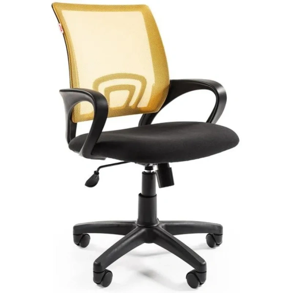 Кресло ТП 304 сетка/ткань,желтый/черный,пластик Кресло ТП 304 сетка/ткань,желтый/черный,пластик