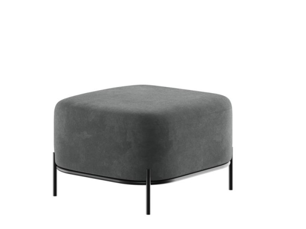 Jive Диван одноместный без спинки JVE-3 Velutto 75/Металл Черный 670*720*480