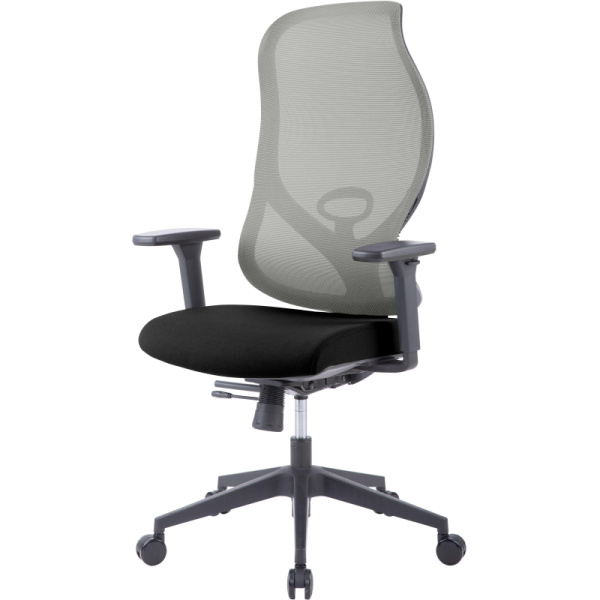 Кресло BN_Zm_EChair-603 MC сетка/ткань, серый/черный Кресло BN_Zm_EChair-603 MC сетка/ткань, серый/черный