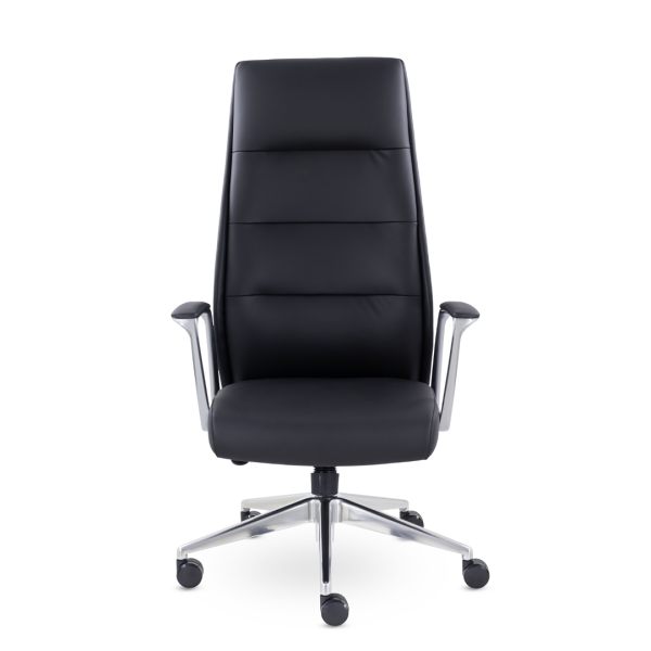 Кресло для руководителя UTFC Бремен М-123 алюминий (черный)