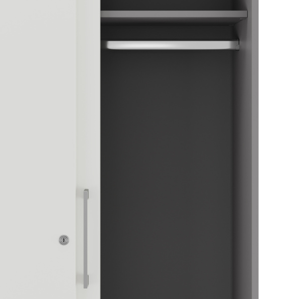 Шкаф-купе гардероб Kobor HKG/5-120/60/M aluminum/premium