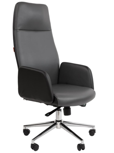 Офисное кресло CHAIRMAN 929, экокожа, черный/серый