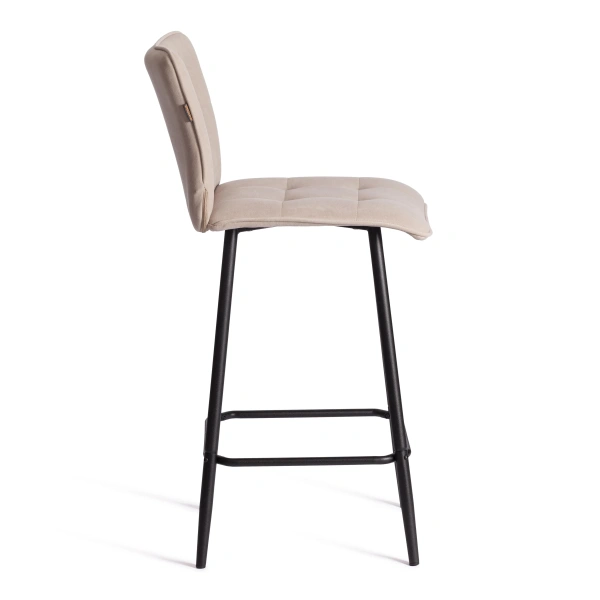 Полубарный стул Bari/Бари велюр, бежевый, 7, 42х55х99 см