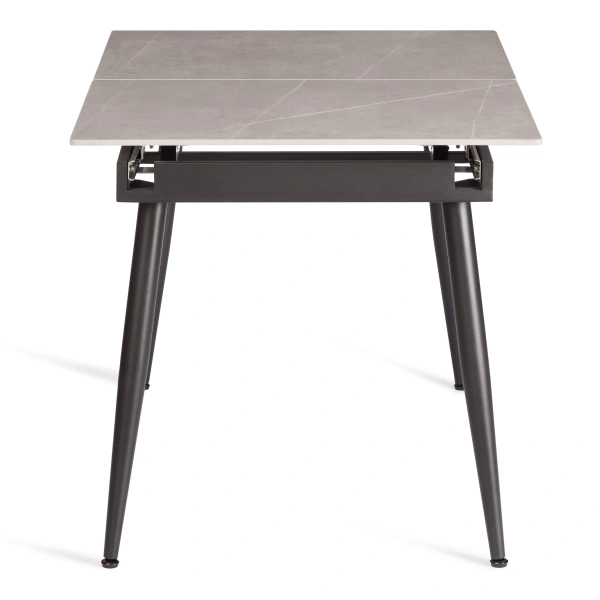Стол обеденный Balmoral / Балморал столешница керамика (матовая) /опоры металл, серый/чёрный, (120+40)x80x75(+1) см