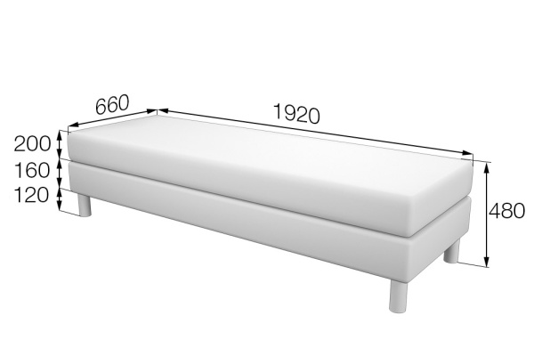 MVK17005 Банкетка 3-местная Dm-P3 Ecotex light blue MVK17005 Банкетка 3-местная Dm-P3 Ecotex light blue