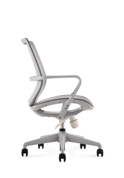 Кресло офисное / Гэлакси gray LB / серый пластик / серая сетка / серая сетка