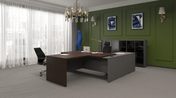 Кабинет руководителя Кортез Дуб венге/Графит Кабинет руководителя Кортез Дуб венге/Графит