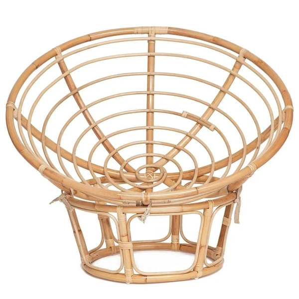 Кресло PAPASAN ECO/ПАПАСАН ЭКО P115-1/SP STD /c подушкой, ремешками/ диаметр подушки 129 см, 115x101x92 см, Natural (натуральный), ткань Старт