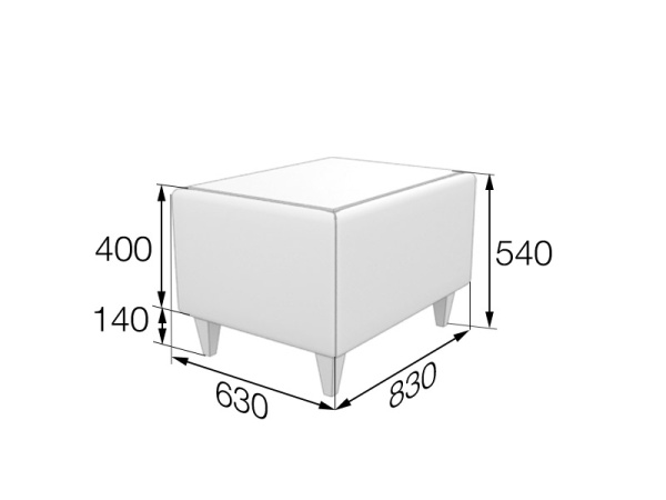 MVK20290 Стол прямоугольный KosT-1 Ecotex purple