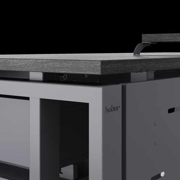 Стол компьютерный Kobor KTS2-80/60 graphite/wood Стол компьютерный Kobor KTS2-80/60 graphite/wood