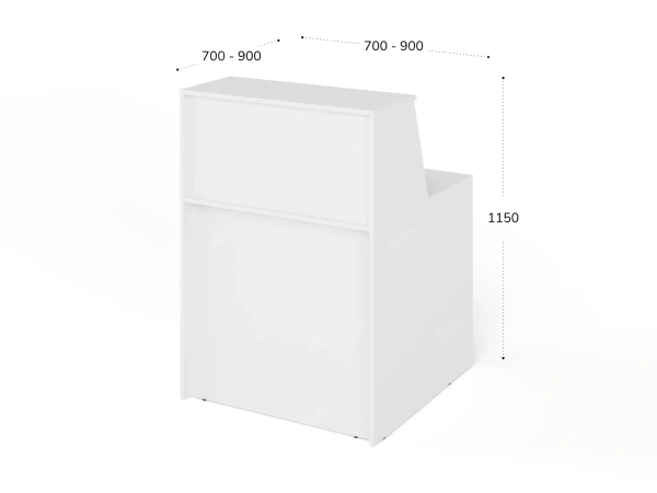 UNITY РРП4-9-9-B Прямой квадратный блок ресепшн 90 UNITY 900х900х1250