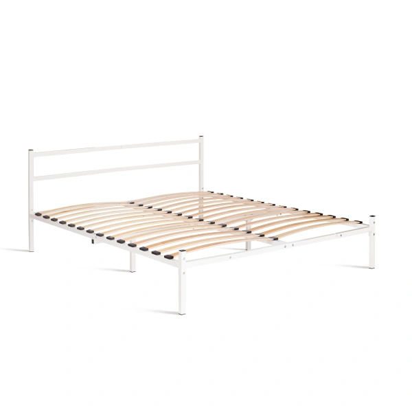 Кровать Marco металл, 160х200см, белый Кровать Marco металл, 160х200см, белый