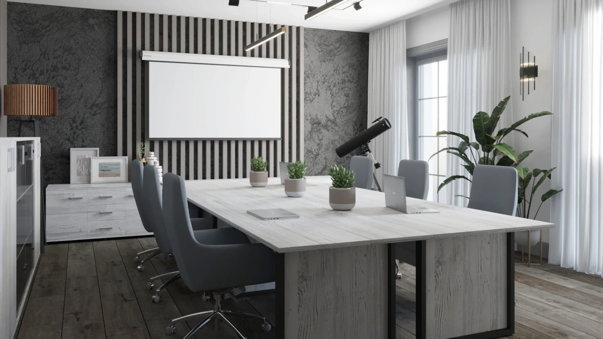 Кабинет руководителя Аргентум-М Лиственница/Металлик