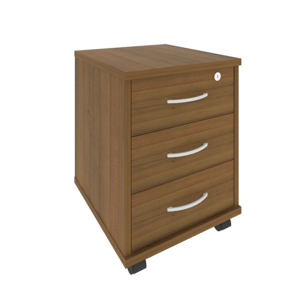 Riva Тумба подкатная 3 ящ. с фолдингом А.ТМ-3F Орех Гварнери 420x450x556