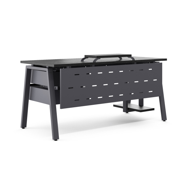 Стол офисный Kobor A-160/70 graphite/wood Стол офисный Kobor A-160/70 graphite/wood