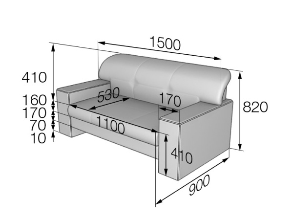 MVK19720 Диван 2-местный B2 Oregon beige