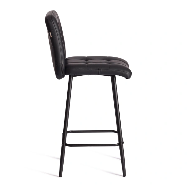 Полубарный стул Medeo/Медео экокожа , черный, 42х56х102 см