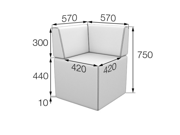 Кит. Модуль угловой. Ecotex 3028. Кит. Модуль угловой. Ecotex 3028.