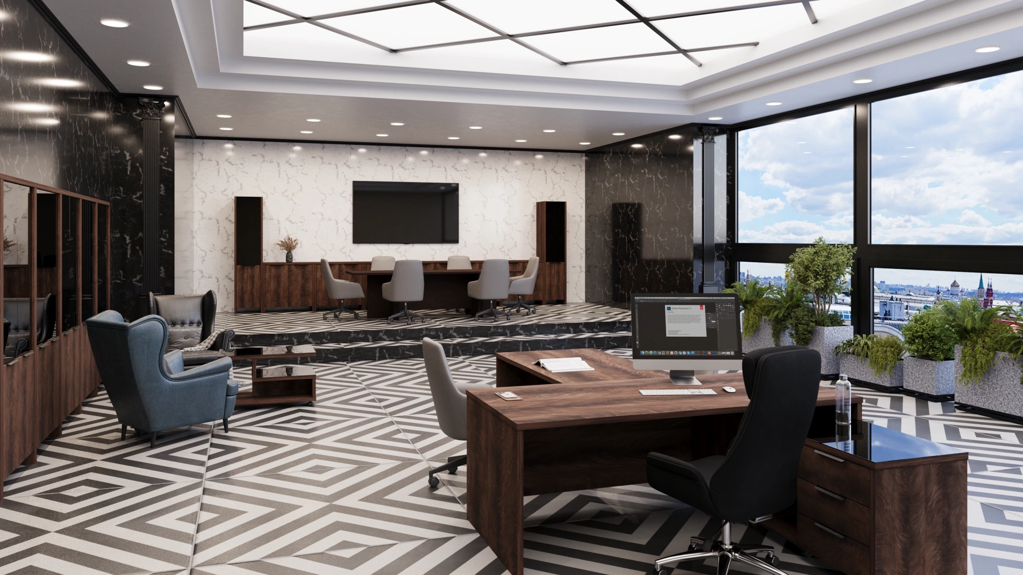 Кабинет руководителя Акцент Темный шимо