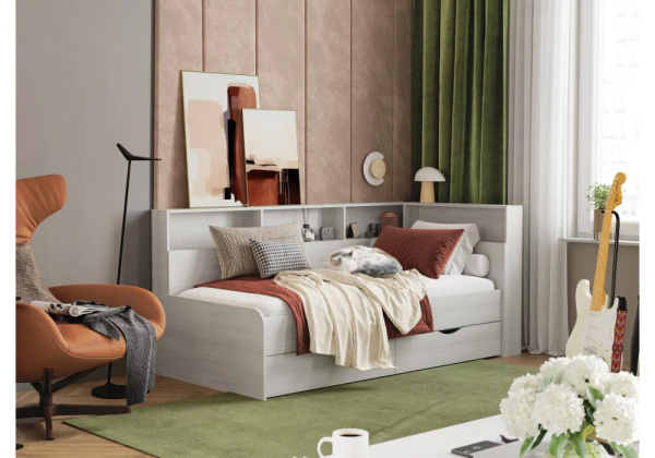 Кровать Амер 190х80 анкор светлый Кровать Амер 190х80 анкор светлый