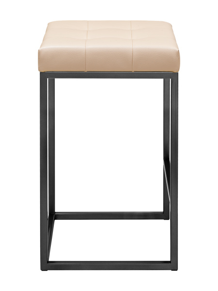 Стул полубарный SOHO, черный, экокожа Light Beige