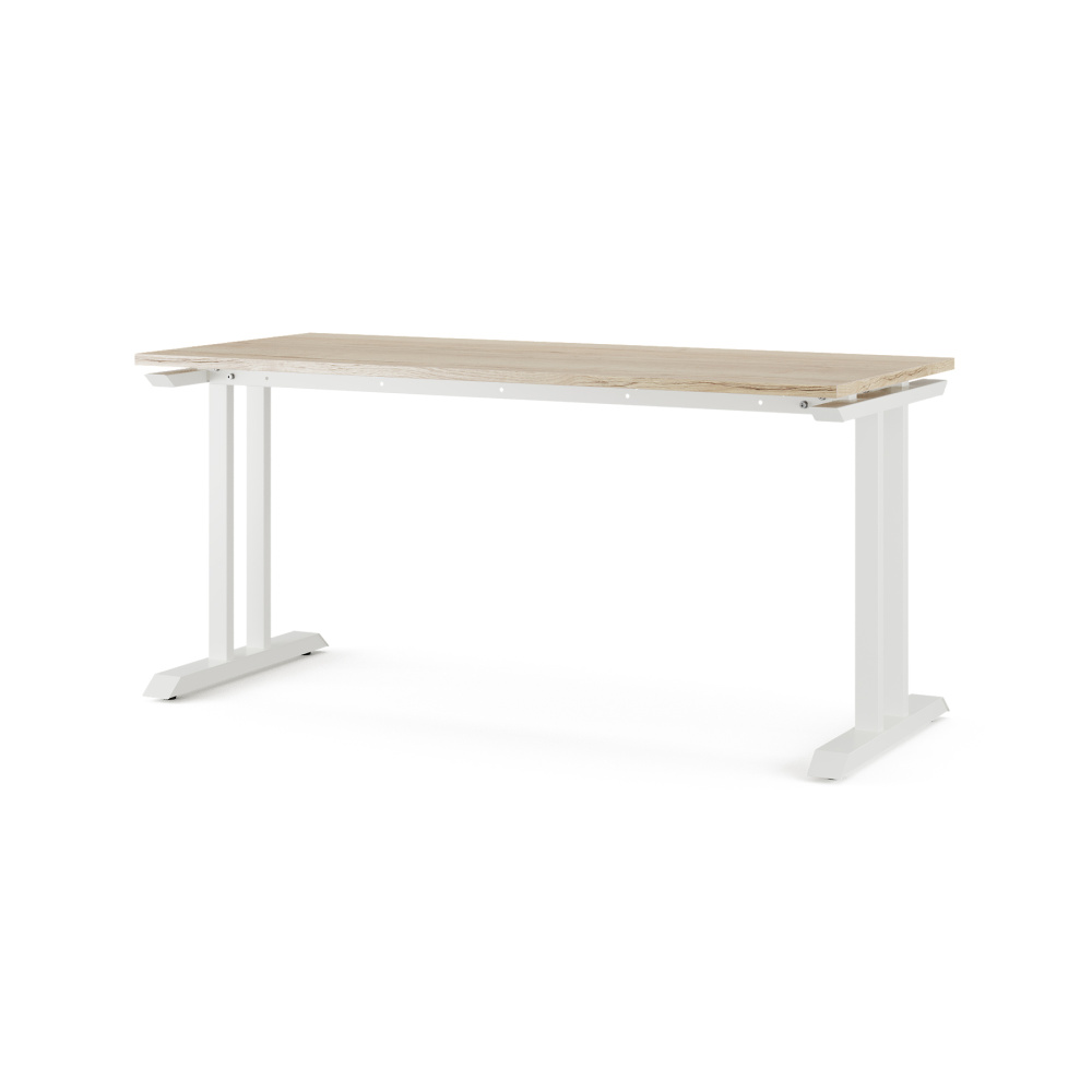 Стол офисный Kobor T-100/80 white/natural