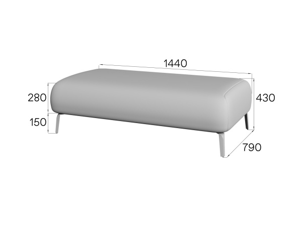 MVK60592 Банкетка Fd-b Enzo_CM grey