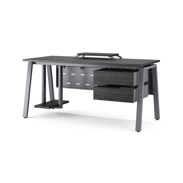 Стол офисный Kobor A-160/70 graphite/wood Стол офисный Kobor A-160/70 graphite/wood