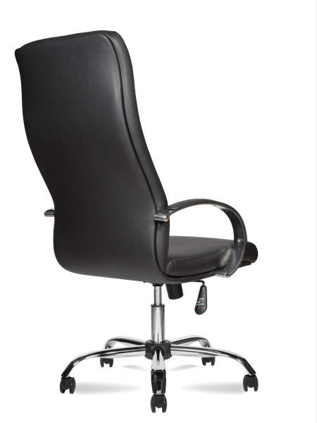 Кресло для руководителя М 175 А хром экокожа черная