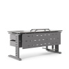 Стол офисный Kobor L2-80/80 aluminum/chicago