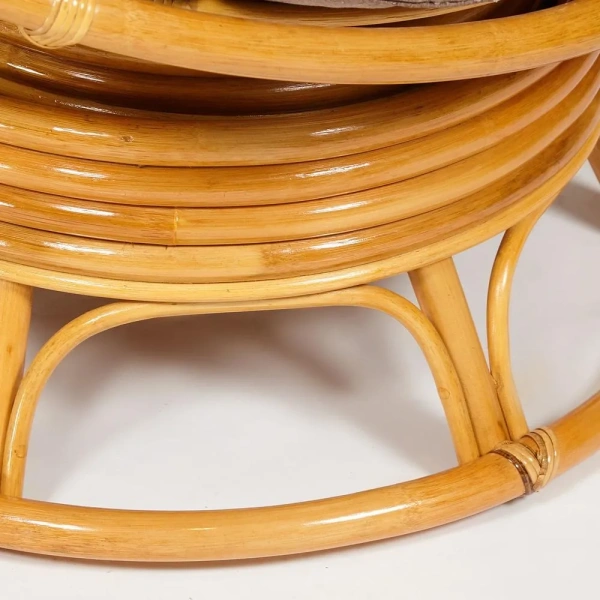 Кресло-качалка PAPASAN/ПАПАСАН w 23/01 B /с подушкой/ 115х78х104 см, Honey (мед), экошерсть Коричневый, 1811-5 Кресло-качалка PAPASAN/ПАПАСАН w 23/01 B /с подушкой/ 115х78х104 см, Honey (мед), экошерсть Коричневый, 1811-5